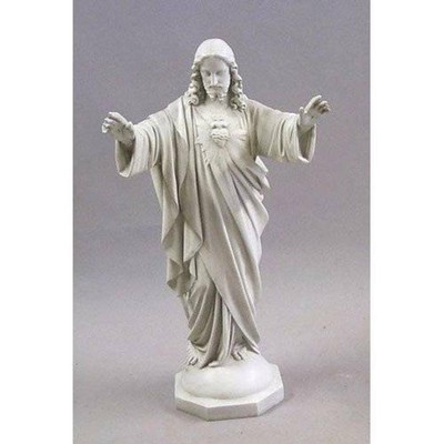 6.5 Inch Sacred Heart of Jesus with Holy Scriptures Light Color