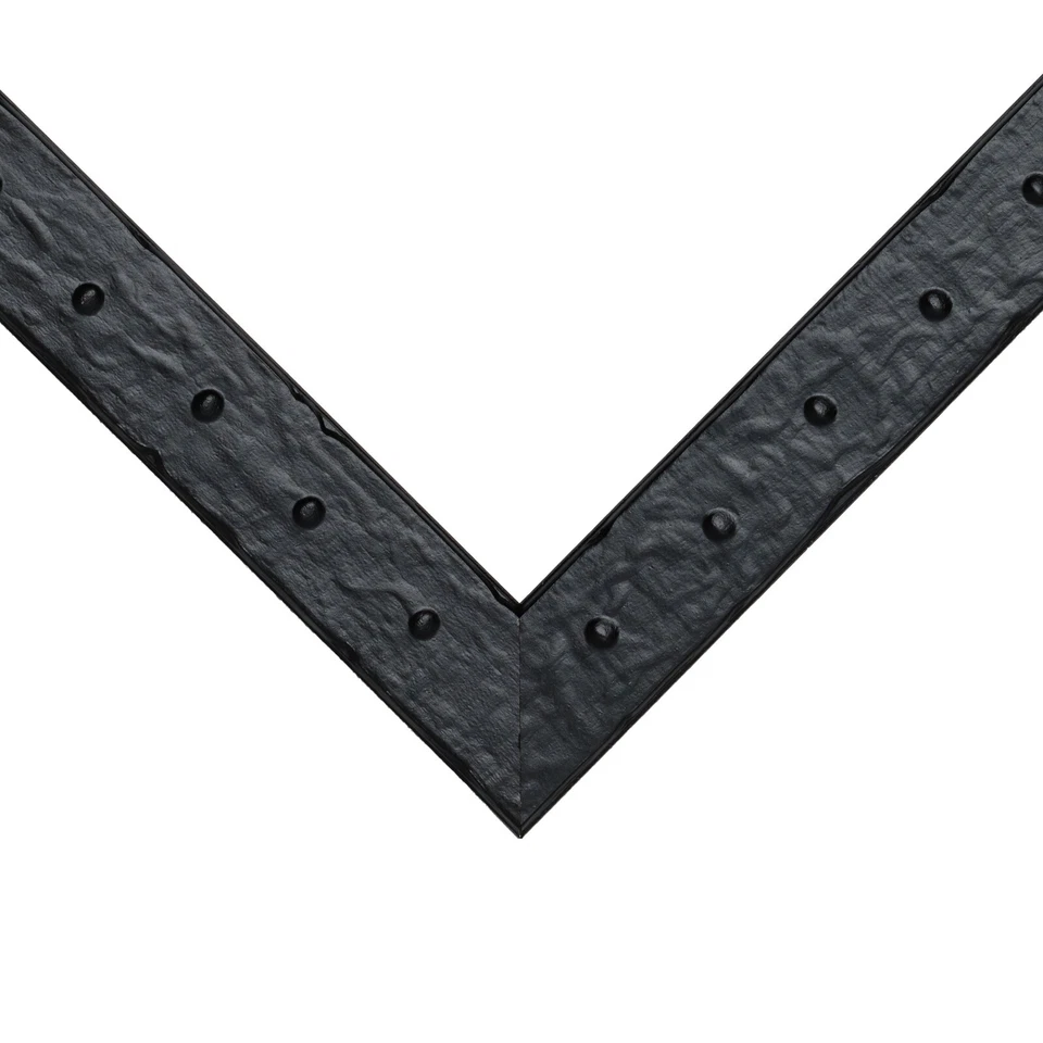 Craig Frames Rivet, 1.25 Inches Wide Asphalt Black Picture Frame - Image 4 of 4