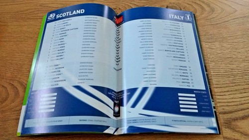 Scotland v Italy Rugby Union Programmes 1985 - 2011 - Picture 13 of 15
