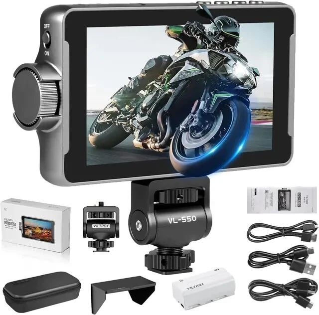 DE Viltrox DC-550 Pro 5,5" Touchscreen Kamera Field Monitor 4K HDMI Monitor - Bild 2 von 4
