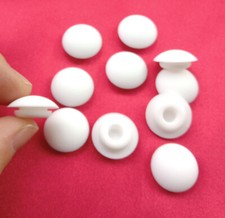 Hole Plug Silicone Rubber Soft Snap-on Plug Seal Hole Curved Face Cap 9.5mm