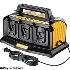 6-Ports Rapid Battery Charger Station for Dewalt 20V/60V Battery DCB200 DCB206