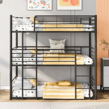 Heavy Duty Metal Triple Bunk Beds Twin Size Platform Bed Frames Sofa Bed Daybed