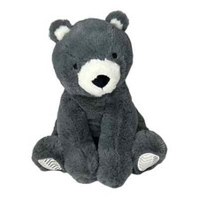 Lambs  Ivy TEDDY BEAR PLUSH Stuffed Animal Woodland Forest Bear Gray White