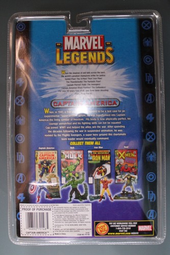 Captain America | 2002 Toy Biz Marvel Legends Series 1 | NIB - Picture 2 of 2