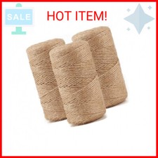 984 FT Natural Jute Twine, Twine String, 3ply Thin Ribbon Hemp Twine, Twine for