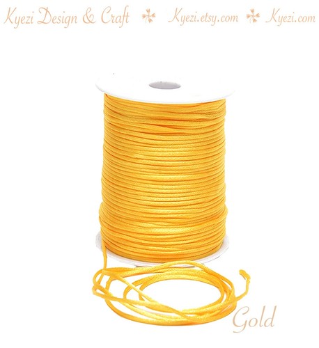 2mm Satin Rattail Cord Shamballa Macrame Kumihimo String 5/10/25/50/100 Yards - Picture 6 of 24