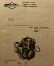 Briggs & Stratton Model Snow Series Snow Series Max Engine Operator's Manual