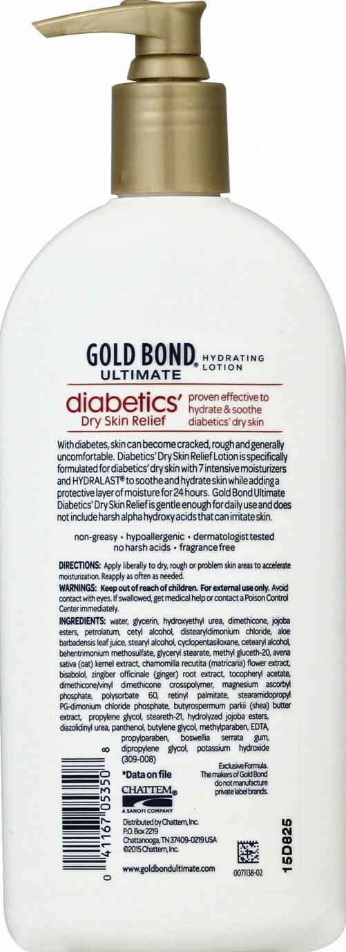 gold bond ultimate hydrating lotion diabetics dry skin relief