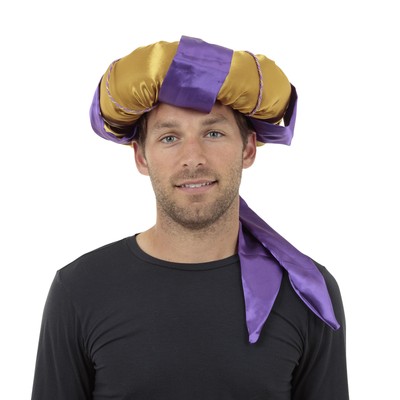 Cappello da sultano arabo Aladino Costume Accessorio Da Uomo Adulti Arabi  asiatici Turbante | eBay