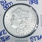 1898 BU UNCIRCULATED MORGAN SILVER DOLLAR AUTHENTIC U.S. MINT FREE SHIPPING 5776