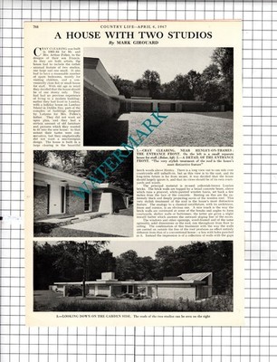 Cray Clearing  Henley-on-Thames Mr & Mrs Arthur Pollen - 1967 Article