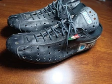 VINTAGE DETTO PIETRO ROAD TRACK CYCLING SHOES CLEATS - SIZE 42- Soft Leather