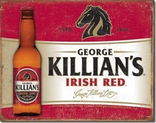 George Killian's Irish Red Beer Nostalgic Tin Metal Beer Bar Sign Made In USA