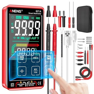 Digital Multimeter Tester Smart Touch TRMS Auto-Ranging 9999Counts Rechargeable
