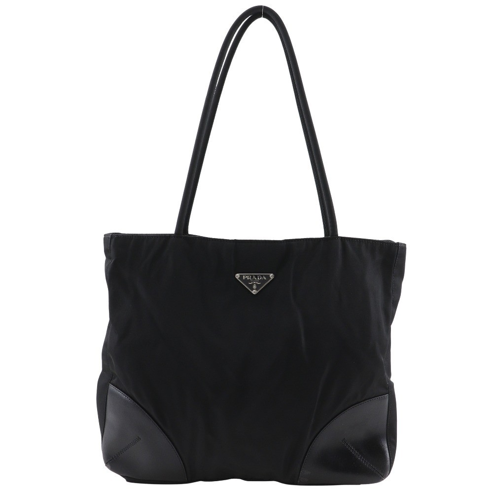 PRADA Tote Bag Nylon Black Ladies I191625124 Used