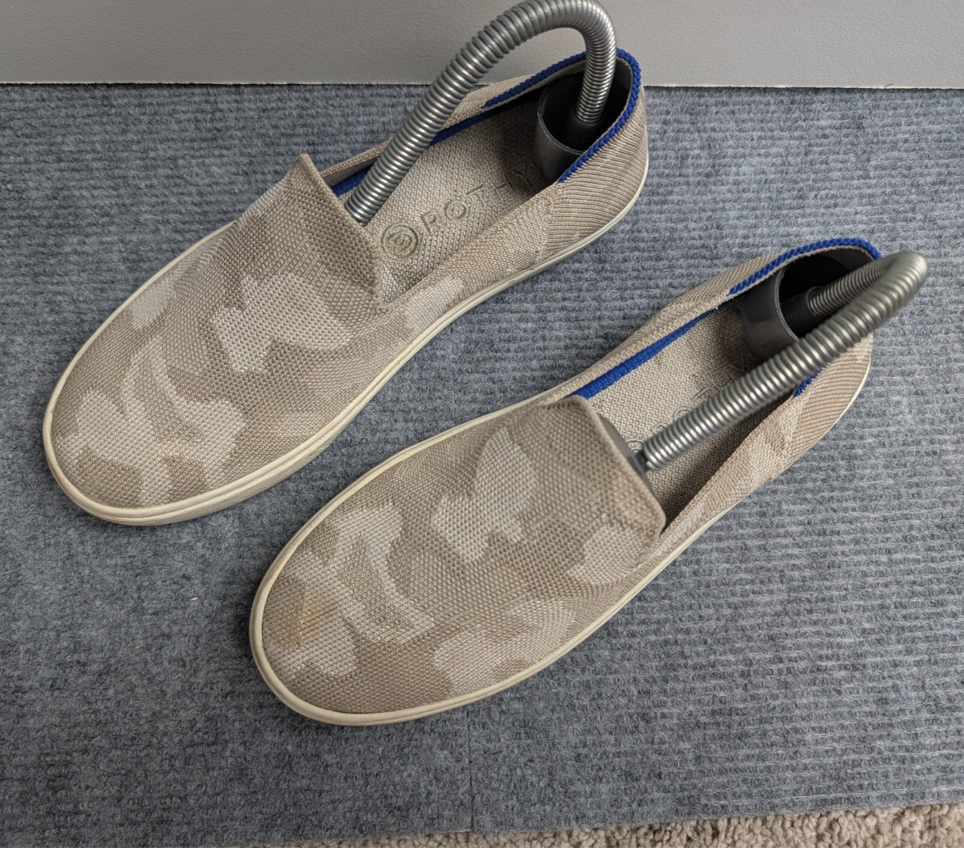 Rothys Slip On Sneakers Womens 6.5 Camo Eco Friendly Knit Comfort Washable