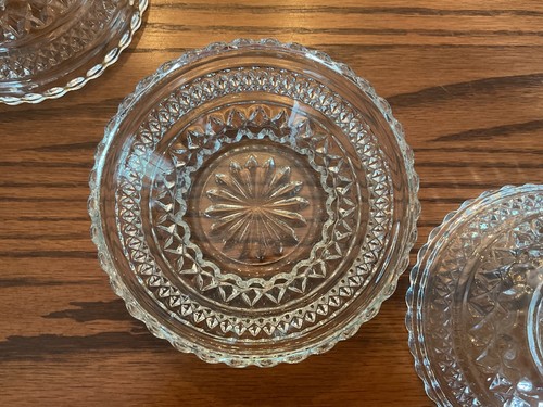 Lot of 5 Anchor Hocking Wexford Diamond Fruit Bowls/Dessert/Bread Plates NICE!!! - Picture 14 of 15