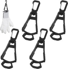 Handschuhhalter 4 Stück Karabiner 360° Drehbar Clips Halter Anti-Verlust Schwarz