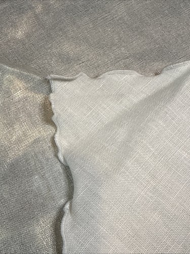 Iridescent Ruffled Edge Table Cover Scarf 22” Square - Picture 6 of 6