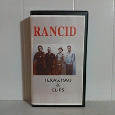 Rancid VHS Live Texas 1993 Punk Rock Concert Video
