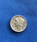 1938 D SILVER MERCURY DIME VERY FINE