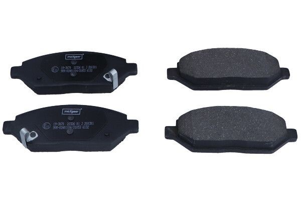 Kit de plaquettes de frein à disque pour Opel avec garniture organique anti-bruit MAXGEAR 19-3670