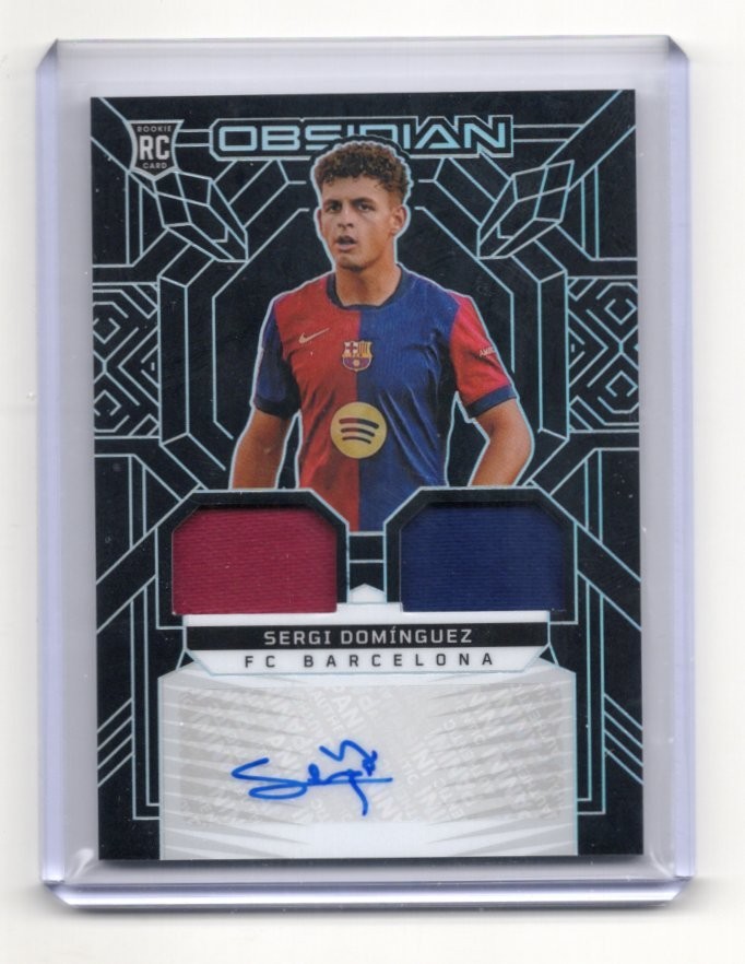 2024-25 Obsidian Sergi Dominguez DUAL JERSEY AUTO AUTOGRAPH RC 21