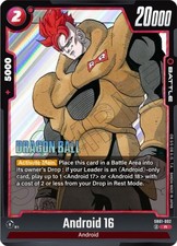 Android 16 SB01-002 R Manga Booster 01 Dragon Ball Super Holo Near Mint