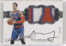 2016-17 Panini Flawless Horizontal 3/25 Willy Hernangomez #H-WH Patch Auto 5l1