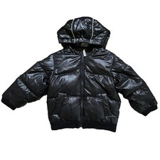 Hanna Andersson Black Puffer Jacket Coat Children  s Boy  s Size 100 CM Approx 4