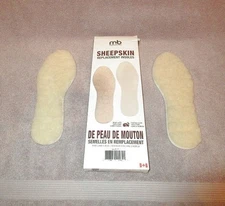 NEW Sheepskin Replacement Insoles Size 7 Comfort Cushioned Warm Cozy Boot Shoe