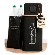Pfandflaschen Sammelbehälter 100L inkl. Tragetasche - Flaschensammler Leergut