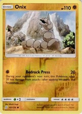 Onix 103/236 Common Unified Minds Pokemon Reverse Holo Lightly Played