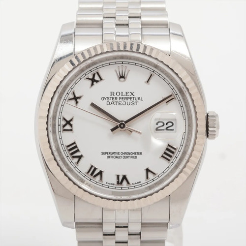 Rolex DATEJUST 36 116234 SS×WG SS AT white dial 5 Extra Links