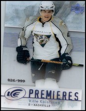 2007-08 UD Ice #177 Ville Koistinen - Premieres Rookie /999 RC FREE SHIPPING!