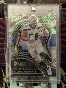 2023 Panini Select Club Level Zach Charbonnet Book End Dragon Scale Rookie 70/70