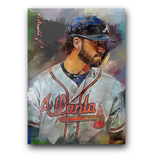 Dansby Swanson #4 Art Card Limited 20/50 Edward Vela Signed (Atlanta Braves)