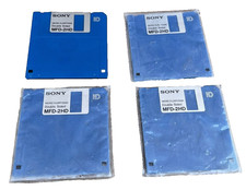 Sony MFD-2HD Micro Floppy Disk Double Sided Lot of 4