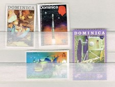 Dominica  Stamps: Assorted 4 Mint Hinged Postal  (12-492)