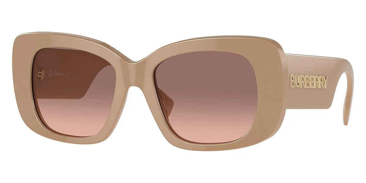 Burberry Beige Plastic Frame Sunglasses for Women for sale 