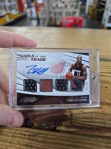 Bam Adebayo Tools Of The Trade 4 Swatch Autograph /99 2017-18 Panini