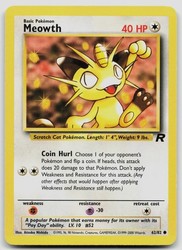 Meowth 62/82 Team Rocket Unlimited Common