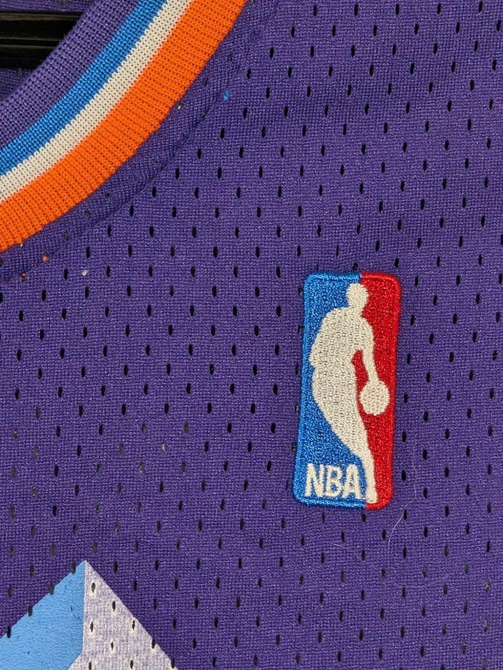 Camiseta deportiva clásica de madera dura Adidas de John Stockton de la NBA Utah Jazz #12 talla grande Foto 4 de 4