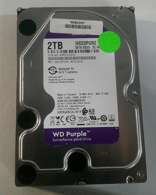 Western Digital WD Purple 2TB Surveillance Hard Drive WD20PURZ