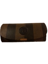 Vintage Fendi Eyeglass Holder Case Sunglass Brown Stripe Marked Fendi Italy 1925