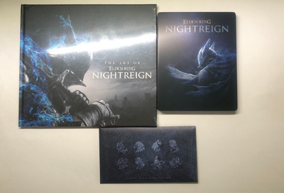 ELDEN RING NIGHTREIGN Art Book & Character Card, Steelbook set Bonus only