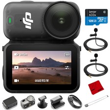 DJI Osmo Nano Vlogging Camera Standard 128GB  2x Lapel Microphone 128GB Card