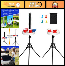 Cornhole Scoreboard with Drink Holders Adjustable Tripod Stand - 2 Sets, Magne
