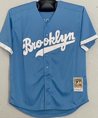 Jackie Robinson Brooklyn Dodgers Jersey Light Blue Mens Medium New
